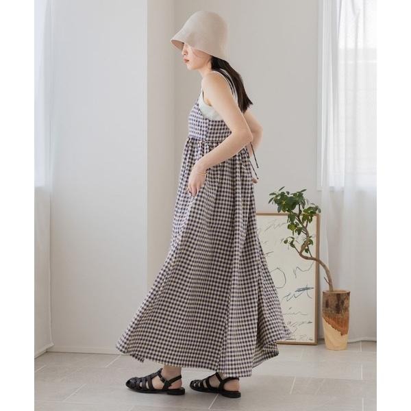 ：常花二手：🇯🇵 LOWRYS FARM ✿ 格紋細肩帶吊帶洋裝（實拍照請看下方商品說明欄）日牌正品 現貨-細節圖6