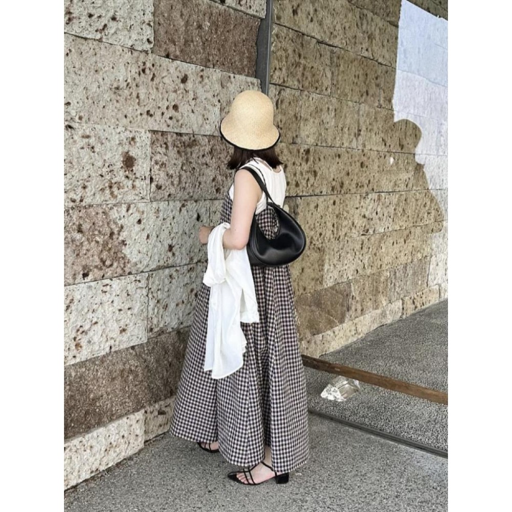 ：常花二手：🇯🇵 LOWRYS FARM ✿ 格紋細肩帶吊帶洋裝（實拍照請看下方商品說明欄）日牌正品 現貨-細節圖8