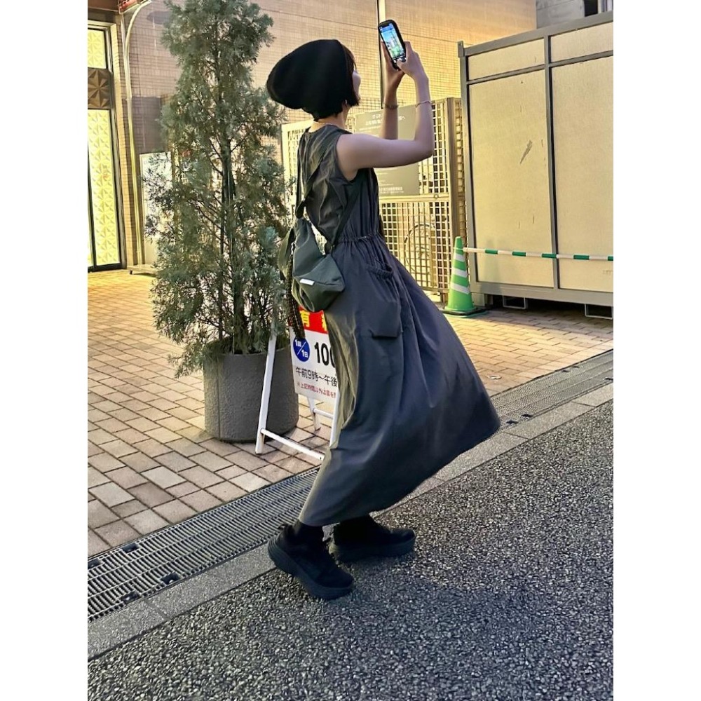 ：常花二手：🇯🇵 LOWRYS FARM ✿ 工裝大口袋背心洋裝（實拍照請看下方商品說明欄）日牌正品 現貨-細節圖7