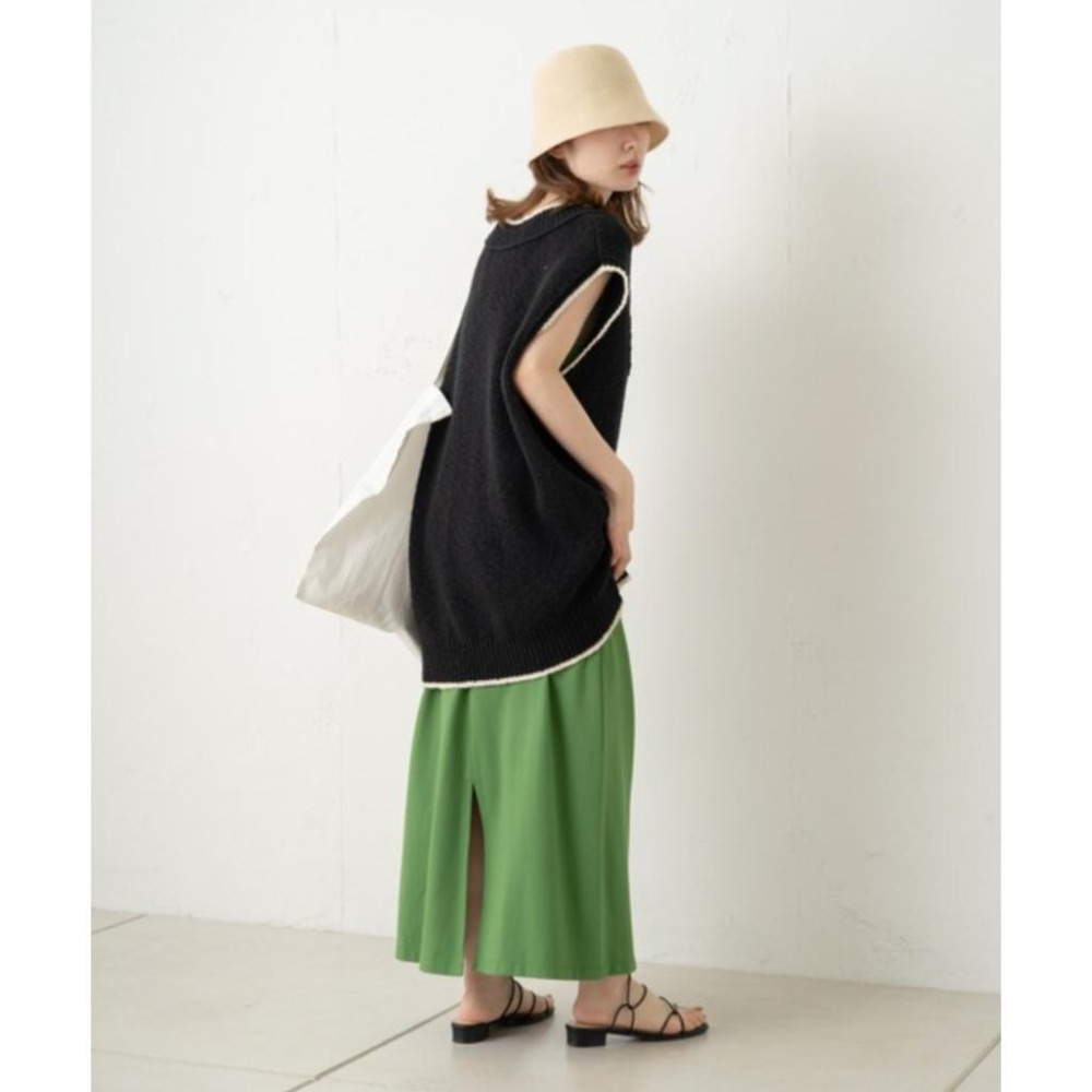 ：常花二手：🇯🇵 Kastane ✿ 撞色滾邊長版背心（實拍照請看下方商品說明欄）＃日牌正品-細節圖9