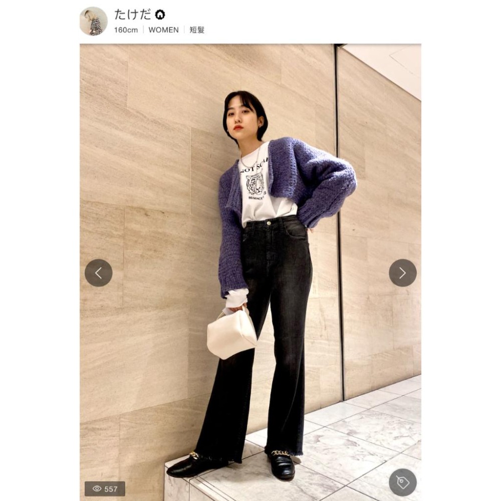 ：常花二手：🇯🇵 KBF ✿ 短版造型毛衣小外套（實拍照請看下方商品說明欄）＃日牌正品-細節圖5