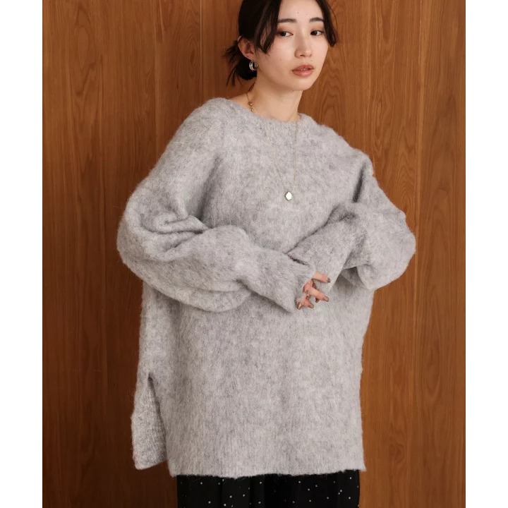 ：常花二手：🇯🇵 Bab ✿ 混織休閒寬鬆針織毛衣（實拍照請看下方商品說明欄）日牌正品 現貨-細節圖3