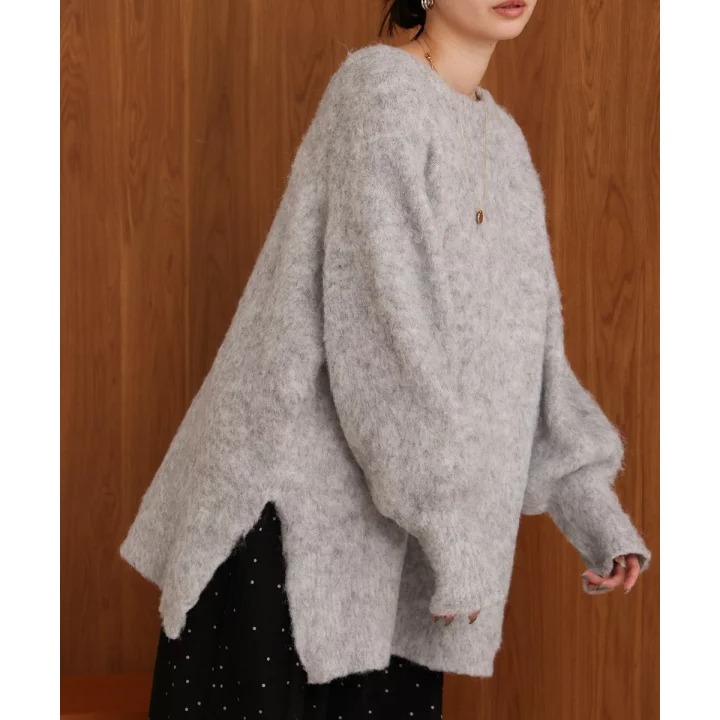 ：常花二手：🇯🇵 Bab ✿ 混織休閒寬鬆針織毛衣（實拍照請看下方商品說明欄）日牌正品 現貨-細節圖5