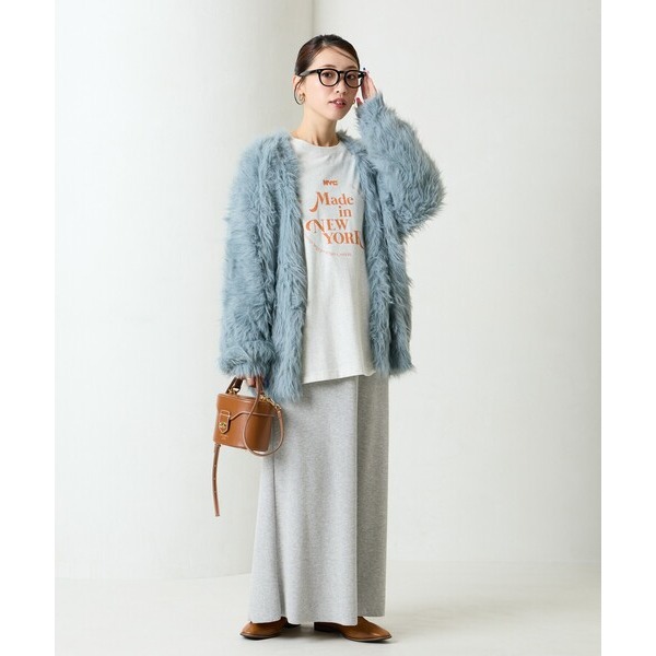 ：常花二手：🇯🇵 FREAK’S STORE ✿ 長毛海寬鬆針織外套（實拍照請看下方商品說明欄）日牌正品 現貨-細節圖11