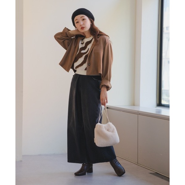 ：常花二手：🇯🇵 Kastane ✿ 斑馬圖騰撞色針織背心（實拍照請看下方商品說明欄）日牌正品 現貨-細節圖3