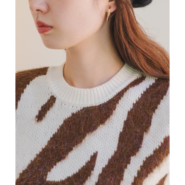 ：常花二手：🇯🇵 Kastane ✿ 斑馬圖騰撞色針織背心（實拍照請看下方商品說明欄）日牌正品 現貨-細節圖6