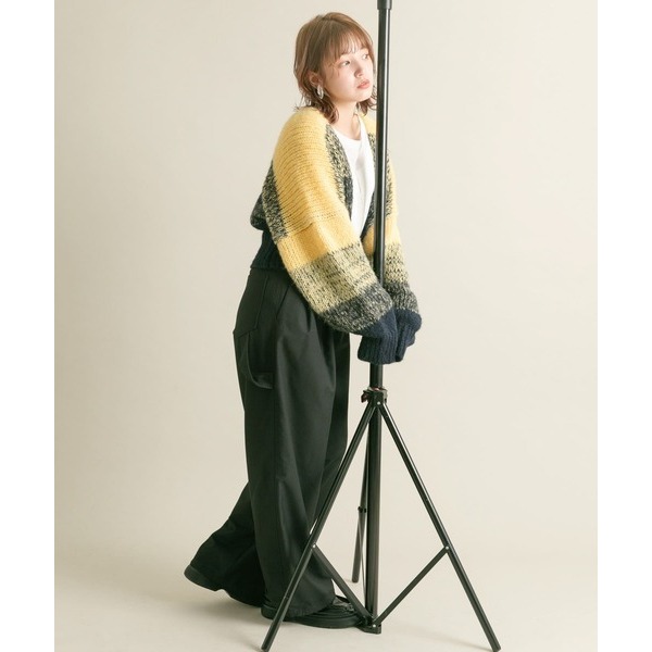 ：常花二手：🇯🇵 KBF ✿ 撞色短版針織外套（實拍照請看下方商品說明欄）日牌正品 現貨-細節圖8