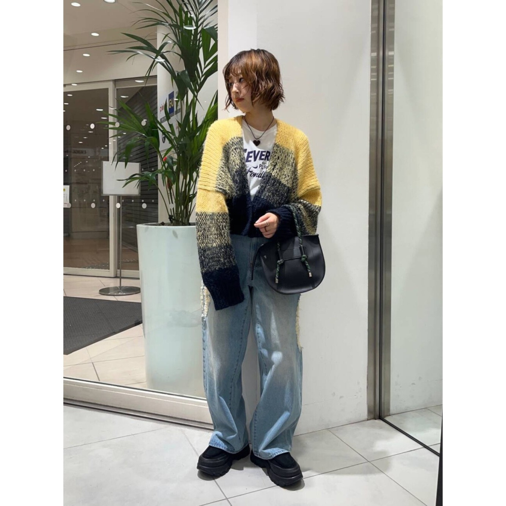 ：常花二手：🇯🇵 KBF ✿ 撞色短版針織外套（實拍照請看下方商品說明欄）日牌正品 現貨-細節圖11