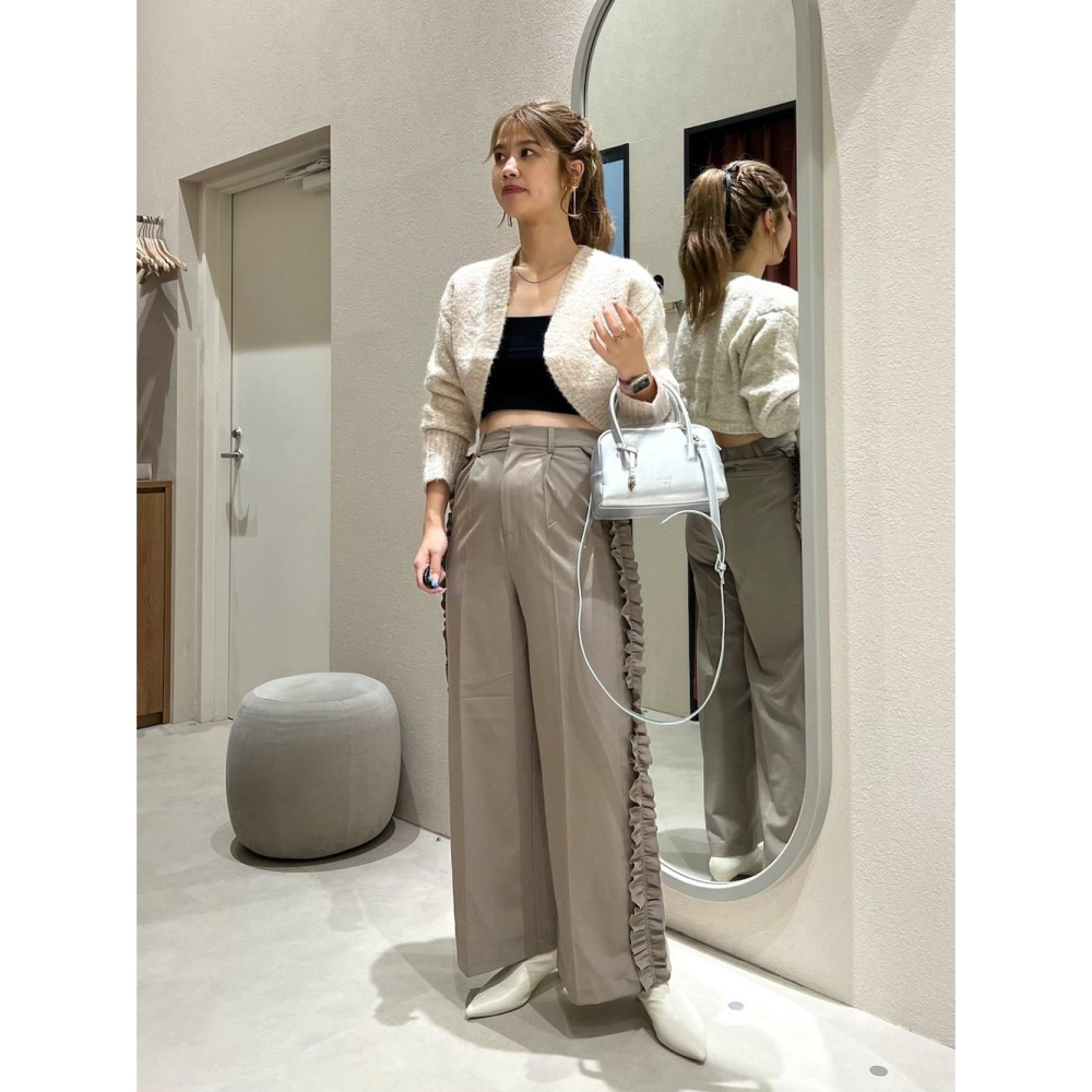 ：常花二手：🇯🇵 LOWRYS FARM ✿ 短版弧形下擺針織小罩衫（實拍照請看下方商品說明欄）日牌正品 現貨-細節圖9