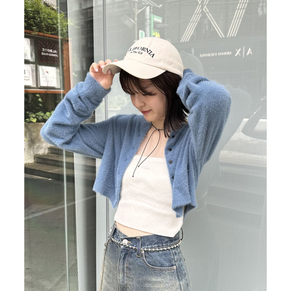 ：常花二手：🇯🇵 mline ✿ 短版俐落毛絨感針織上衣（實拍照請看下方商品說明欄）日牌正品 現貨-細節圖2