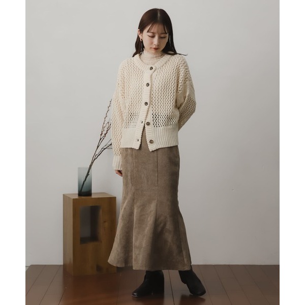 ：常花二手：🇯🇵 SENSE OF PLACE ✿ 撞色釦溫柔簍空針織罩衫（實拍照請看下方商品說明欄）日牌正品現貨-細節圖4