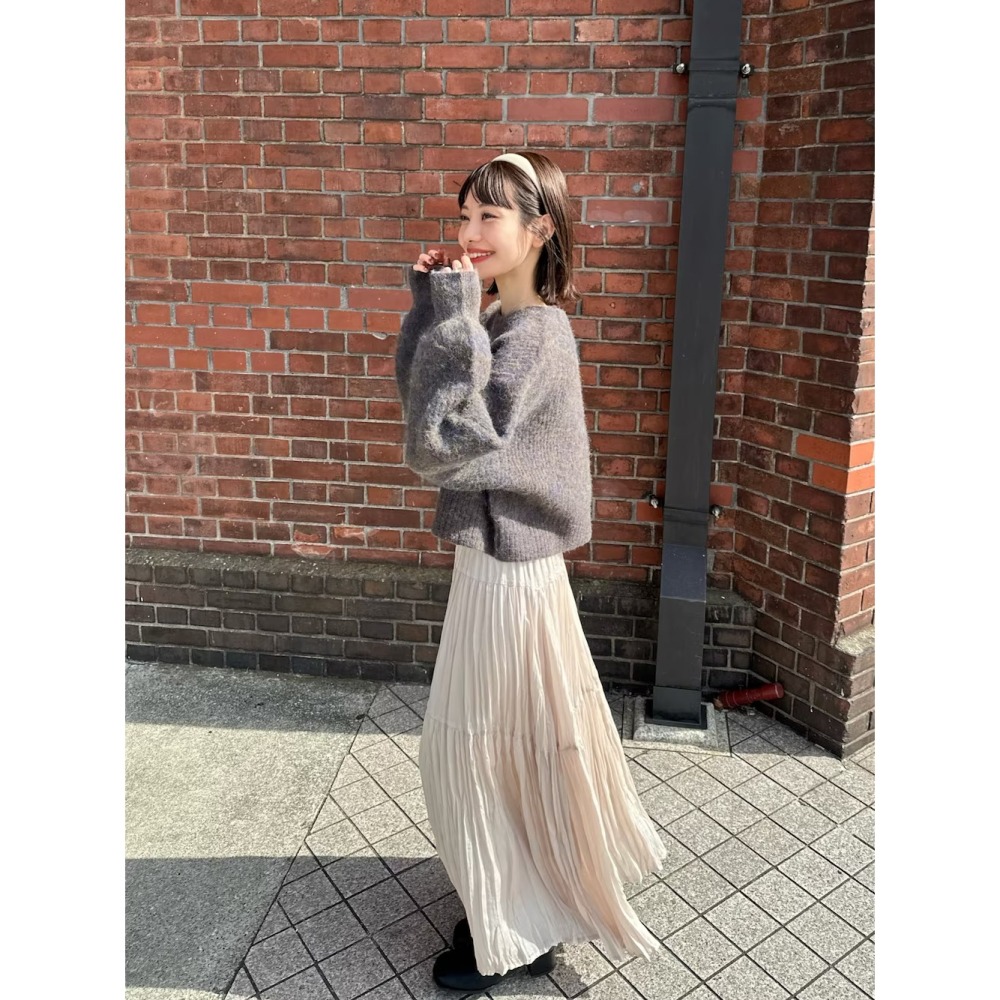 ：常花二手：🇯🇵 hinari ✿ 短版混色針織毛衣（實拍照請看下方商品說明欄）日牌正品 現貨-細節圖11