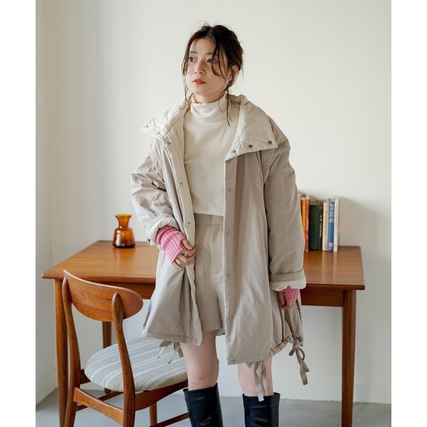 ：常花二手：🇯🇵 Kastane ✿ 多穿法可拆袖絎縫鋪中長版大衣（實拍照請看下方商品說明欄）日牌正品 現貨-細節圖6