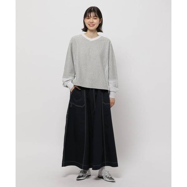 ：常花二手：🇯🇵 niko and... ✿ 特殊拼接設計短版上衣（實拍照請看下方商品說明欄）日牌正品 現貨-細節圖2