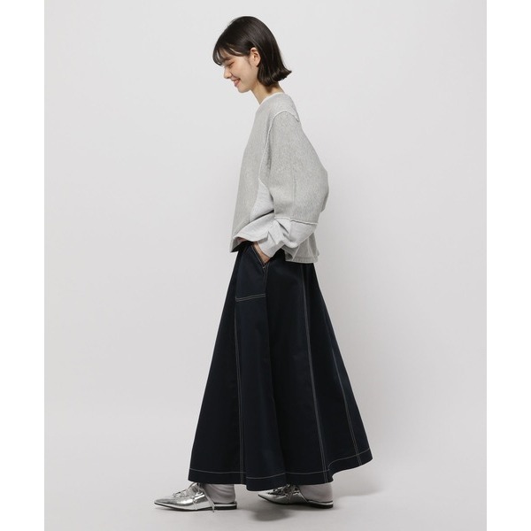 ：常花二手：🇯🇵 niko and... ✿ 特殊拼接設計短版上衣（實拍照請看下方商品說明欄）日牌正品 現貨-細節圖3