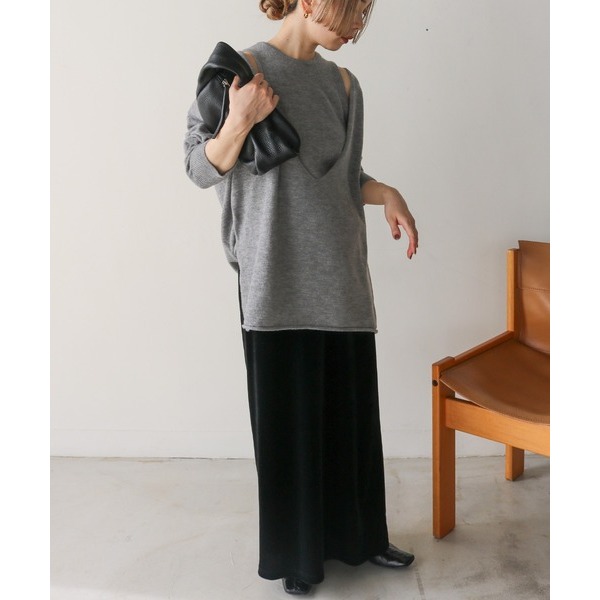 ：常花二手：🇯🇵 select MOCA by son ✿ 層次感寬鬆針織兩件式套裝（實拍照請看下方商品說明欄）-細節圖2