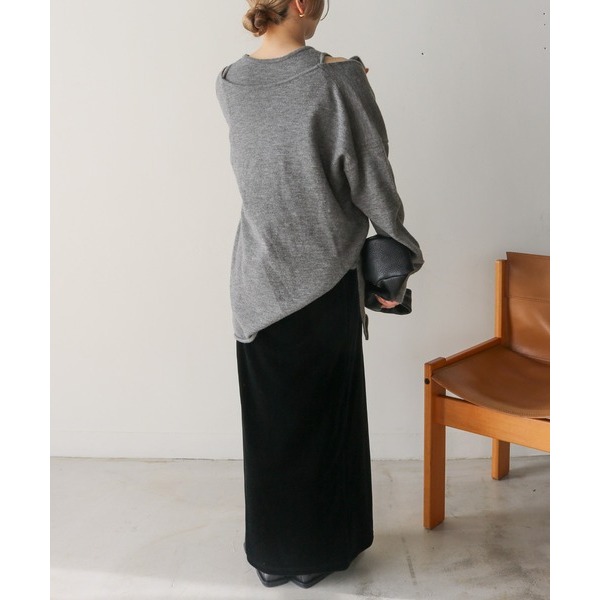 ：常花二手：🇯🇵 select MOCA by son ✿ 層次感寬鬆針織兩件式套裝（實拍照請看下方商品說明欄）-細節圖5