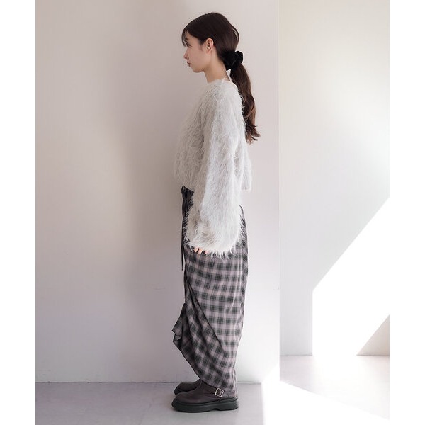 ：常花二手：🇯🇵 Kastane ✿ 溫柔長毛海短版針織開襟外套（實拍照請看下方商品說明欄）日牌正品 現貨-細節圖4