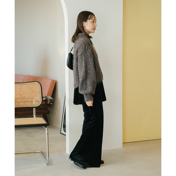 ：常花二手：🇯🇵 Kastane ✿ 可愛翻領長毛海針織外套（實拍照請看下方商品說明欄）日牌正品 現貨-細節圖8