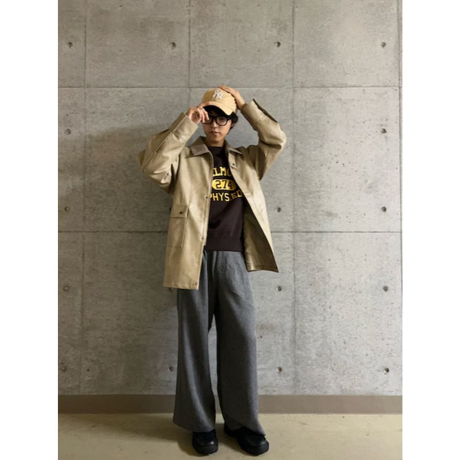 ：常花二手：🇯🇵 SENSE OF PLACE ✿ 仿皮革狩獵夾克（實拍照請看下方商品說明欄）日牌正品 現貨-細節圖8