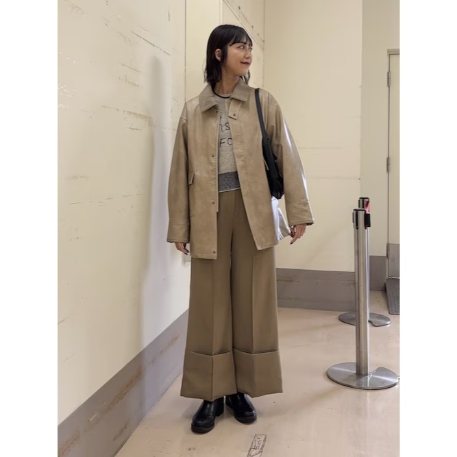 ：常花二手：🇯🇵 SENSE OF PLACE ✿ 仿皮革狩獵夾克（實拍照請看下方商品說明欄）日牌正品 現貨-細節圖9