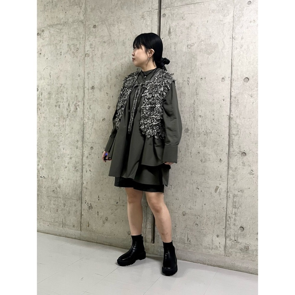 ：常花二手：🇯🇵 KBF ✿ 蛋糕下擺造型襯衫洋裝（實拍照請看下方商品說明欄）日牌正品 現貨-細節圖8