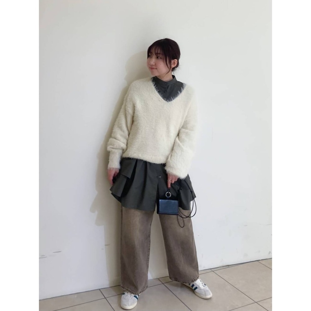 ：常花二手：🇯🇵 KBF ✿ 蛋糕下擺造型襯衫洋裝（實拍照請看下方商品說明欄）日牌正品 現貨-細節圖10