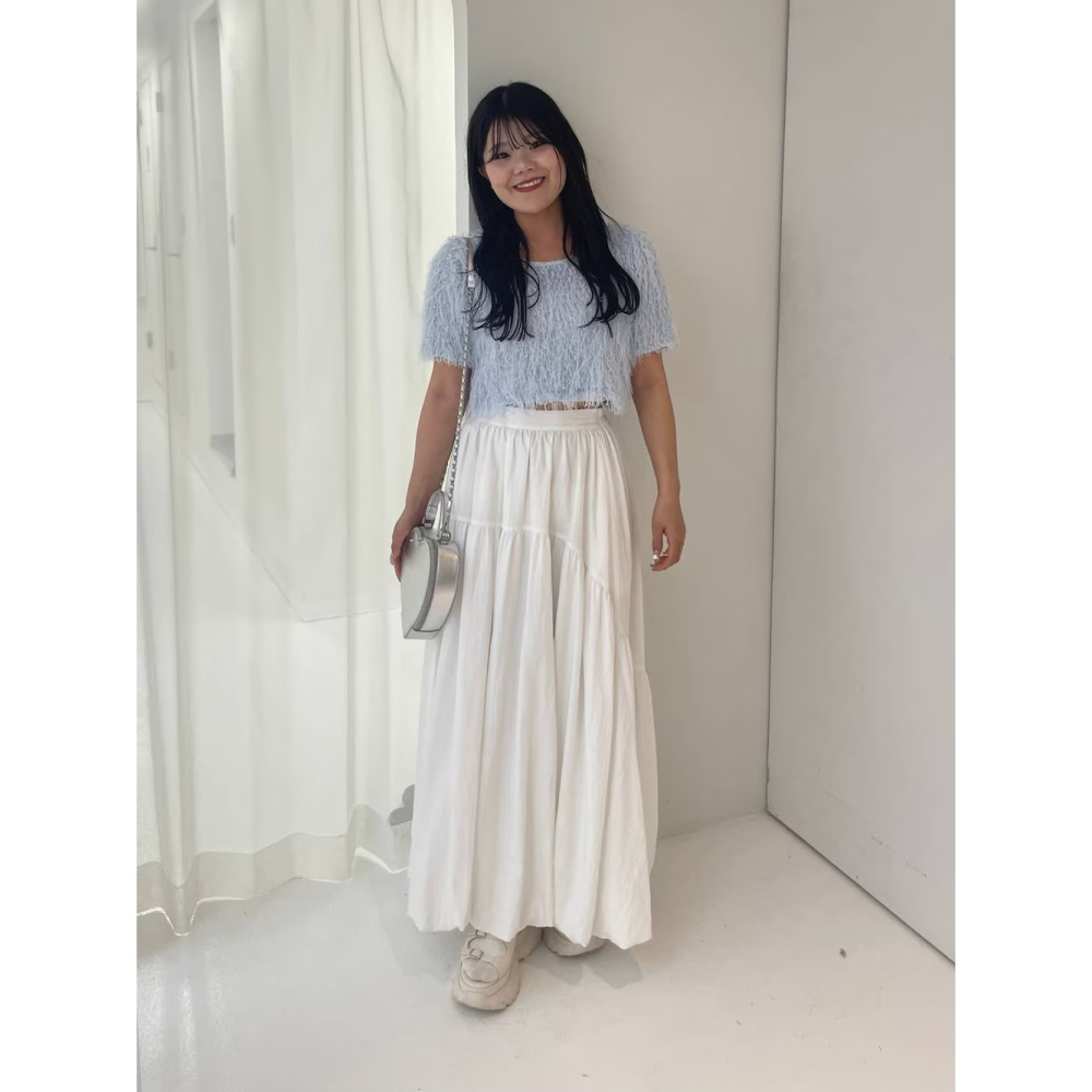 ：常花二手：🇯🇵 Heather ✿ 垂墜感氣球澎澎長裙（實拍照請看下方商品說明欄）日牌正品 現貨-細節圖4