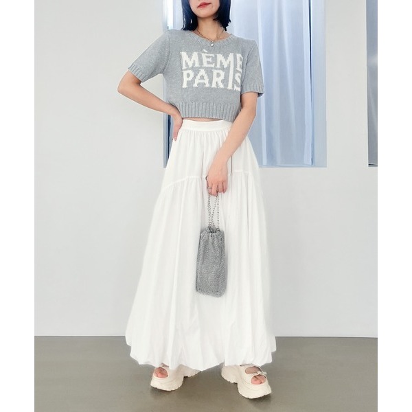 ：常花二手：🇯🇵 Heather ✿ 垂墜感氣球澎澎長裙（實拍照請看下方商品說明欄）日牌正品 現貨-細節圖7