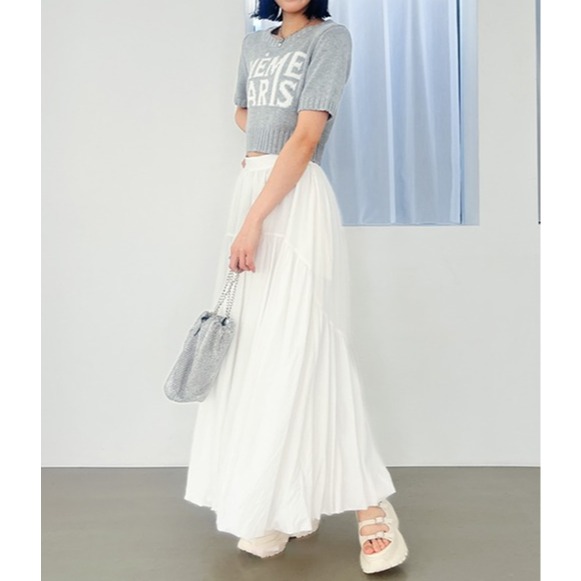 ：常花二手：🇯🇵 Heather ✿ 垂墜感氣球澎澎長裙（實拍照請看下方商品說明欄）日牌正品 現貨-細節圖10