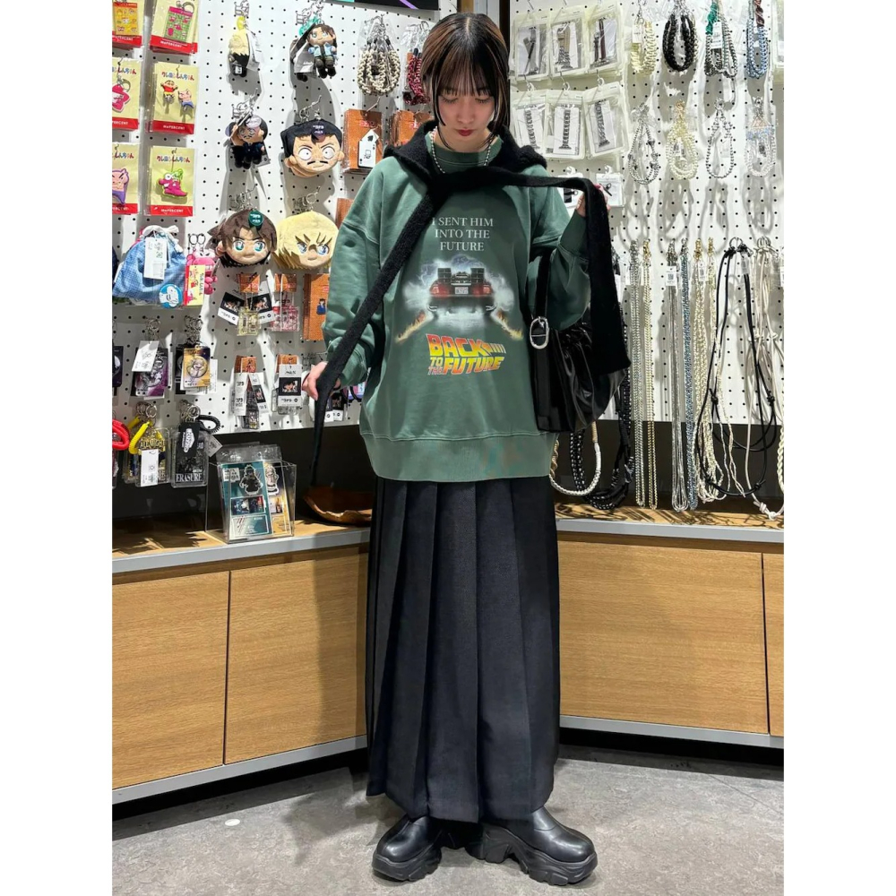 ：常花二手：🇯🇵 LOWRYS FARM ✿ 挺版寬百褶長裙（實拍照請看下方商品說明欄）日牌正品 現貨-細節圖9