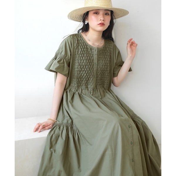 ：常花二手：🇯🇵 Bab ✿ 精緻胸前打褶森系洋裝（實拍照請看下方商品說明欄）日牌正品 現貨-細節圖10