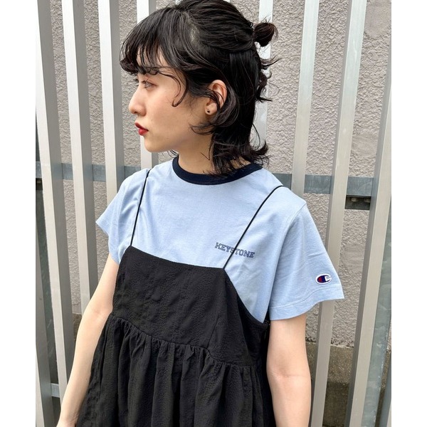 ：常花二手：🇯🇵 KBF ✿ 泡泡布吊帶洋裝（實拍照請看下方商品說明欄）日牌正品 現貨-細節圖8