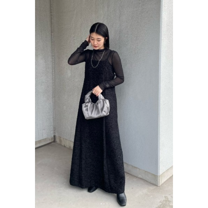 ：常花二手：🇯🇵 STYLEMIXER ✿ 重工羽毛緹花正式吊帶洋裝（實拍照請看下方商品說明欄）日牌正品 現貨-細節圖7