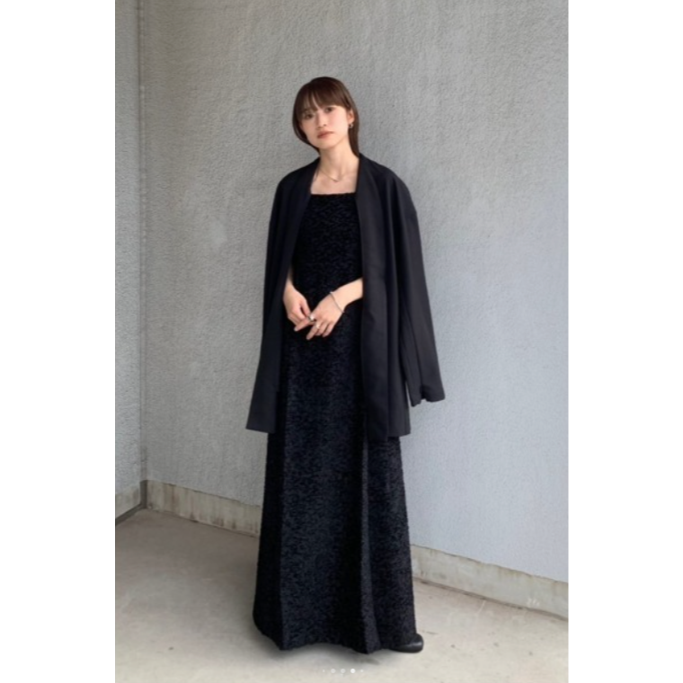 ：常花二手：🇯🇵 STYLEMIXER ✿ 重工羽毛緹花正式吊帶洋裝（實拍照請看下方商品說明欄）日牌正品 現貨-細節圖8