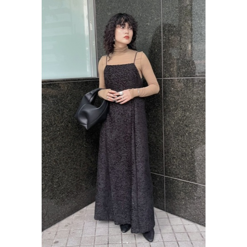 ：常花二手：🇯🇵 STYLEMIXER ✿ 重工羽毛緹花正式吊帶洋裝（實拍照請看下方商品說明欄）日牌正品 現貨-細節圖9