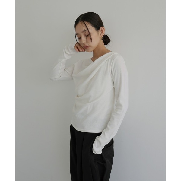 ：常花二手：🇯🇵 hellam ✿ 特殊堆疊造型氣質上衣（實拍照請看下方商品說明欄）日牌正品 現貨-細節圖3