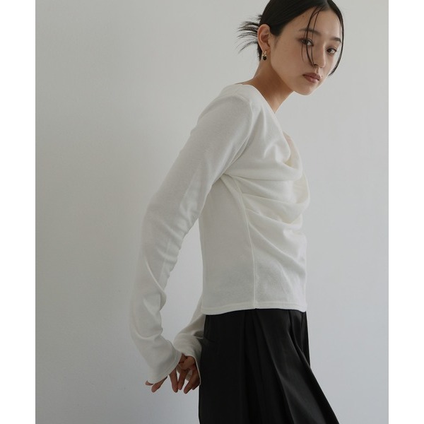 ：常花二手：🇯🇵 hellam ✿ 特殊堆疊造型氣質上衣（實拍照請看下方商品說明欄）日牌正品 現貨-細節圖4