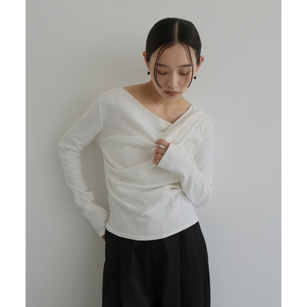 ：常花二手：🇯🇵 hellam ✿ 特殊堆疊造型氣質上衣（實拍照請看下方商品說明欄）日牌正品 現貨-細節圖6