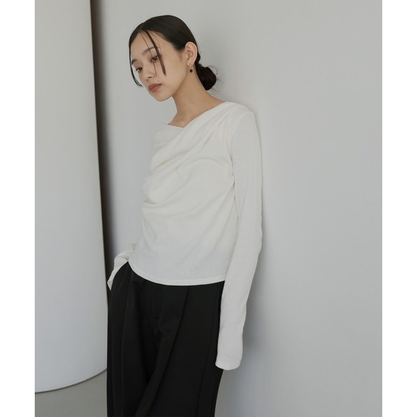 ：常花二手：🇯🇵 hellam ✿ 特殊堆疊造型氣質上衣（實拍照請看下方商品說明欄）日牌正品 現貨-細節圖7