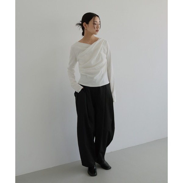 ：常花二手：🇯🇵 hellam ✿ 特殊堆疊造型氣質上衣（實拍照請看下方商品說明欄）日牌正品 現貨-細節圖8