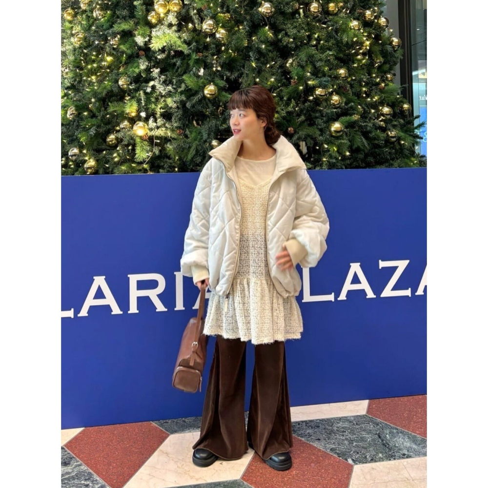：常花二手：🇯🇵 Kastane ✿ 毛絨絨緹花透膚吊帶外罩洋裝（實拍照請看下方商品說明欄）日牌正品 現貨-細節圖6