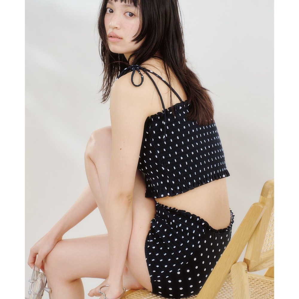：常花日本代購：🇯🇵（免運！部分現貨！）mystic ✿ 皺皺綁帶定番泳衣（請先詳閱購買須知喔！）＃日牌正品-細節圖7