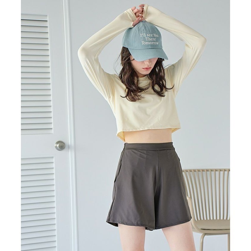 ：常花日本代購：🇯🇵（免運！）SEA DRESS ✿ UPF50+防曬長袖短褲泳衣（請先詳閱下方購買須知）-細節圖3