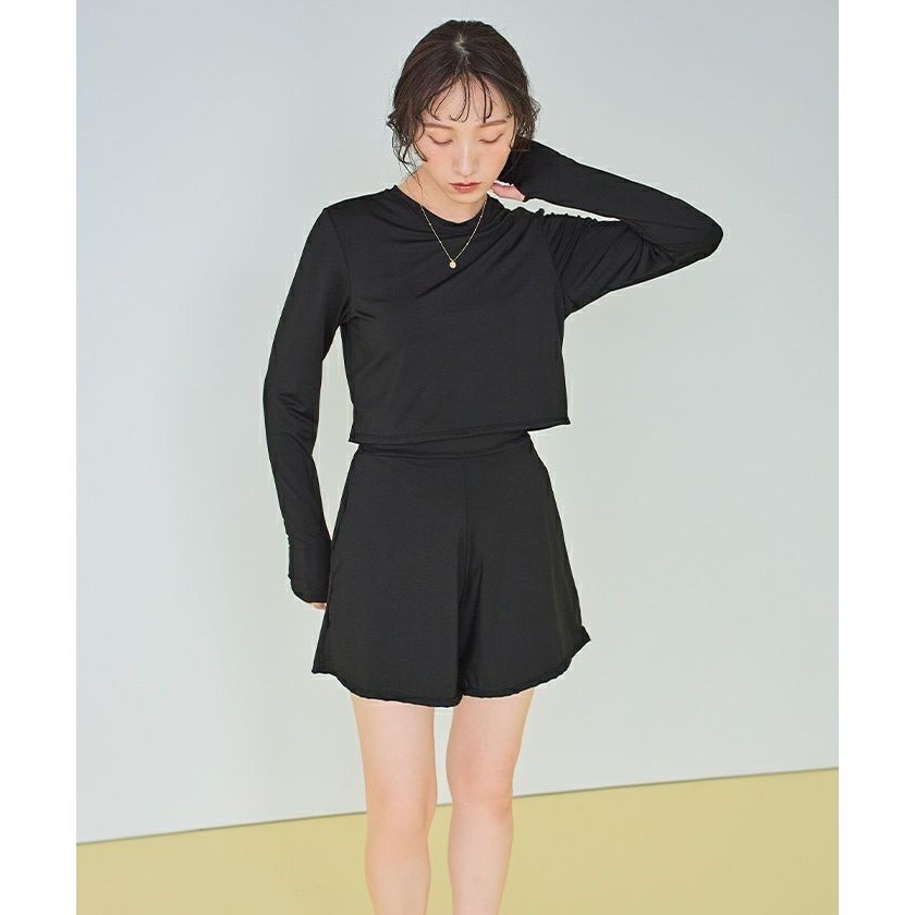 ：常花日本代購：🇯🇵（免運！）SEA DRESS ✿ UPF50+防曬長袖短褲泳衣（請先詳閱下方購買須知）-細節圖9