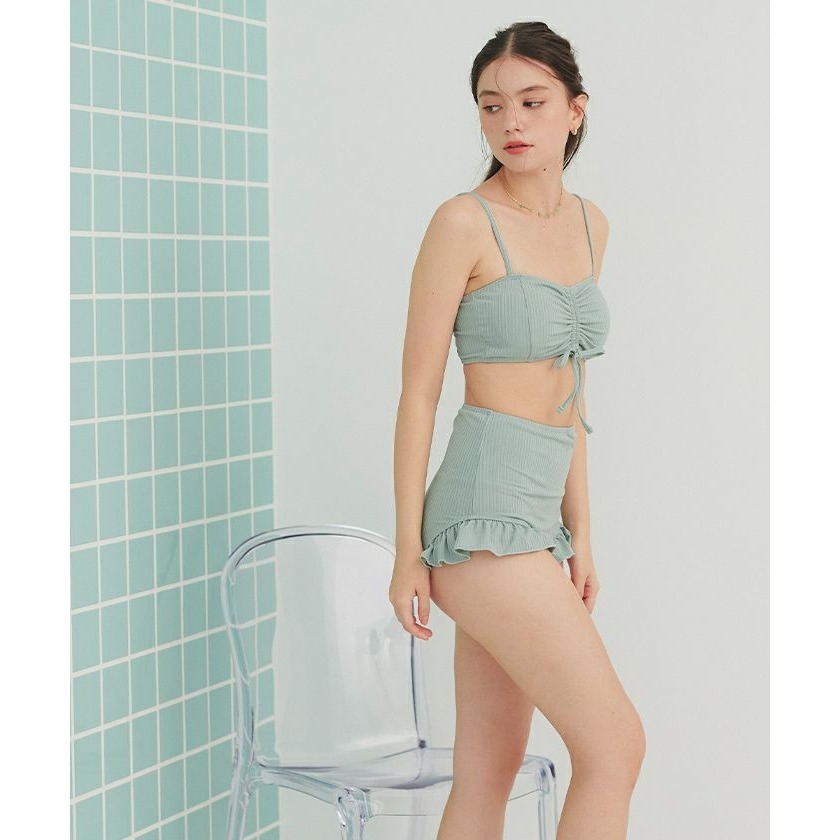 ：常花日本代購：🇯🇵（免運！部分現貨！）SEA DRESS ✿ 三件式罩衫抽皺比基尼泳衣（請先詳閱下方購買須知）-細節圖2