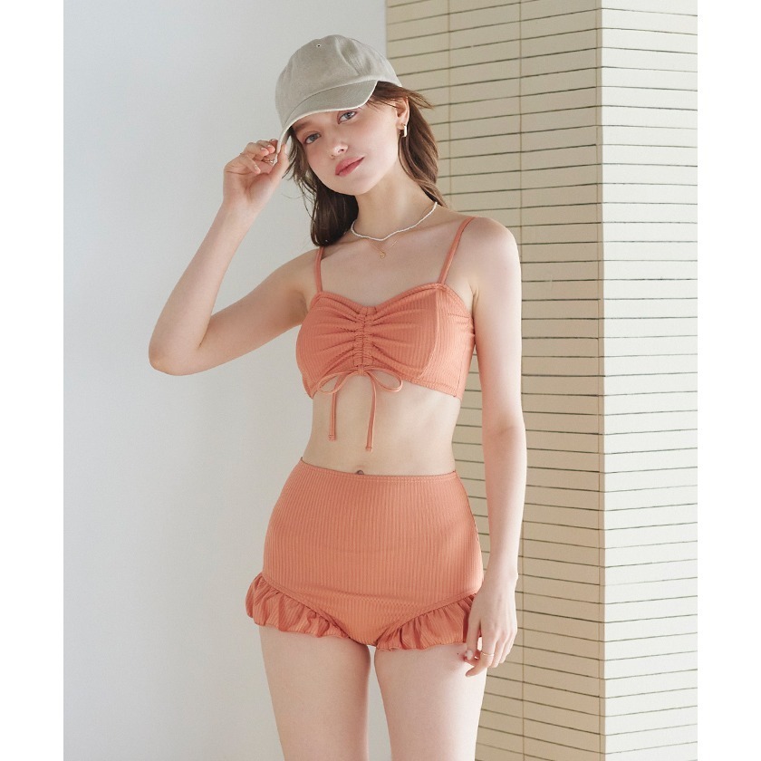 ：常花日本代購：🇯🇵（免運！部分現貨！）SEA DRESS ✿ 三件式罩衫抽皺比基尼泳衣（請先詳閱下方購買須知）-細節圖5
