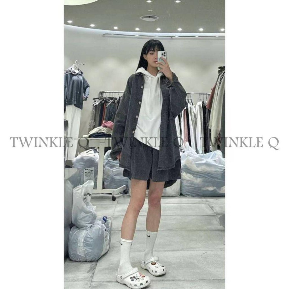 🎀 Twinkle Q 🎀-預購✈️正韓🇰🇷東大門 顯瘦 修身 燈芯絨 鬆緊 休閒 短褲 褲子 休閒褲-細節圖2