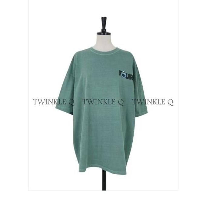 🎀 Twinkle Q 🎀-預購✈️正韓🇰🇷東大門 美式芝麻街 餅乾怪獸 積木 水洗 Ｔ恤 休閒 短袖 上衣 男女 中性-細節圖8