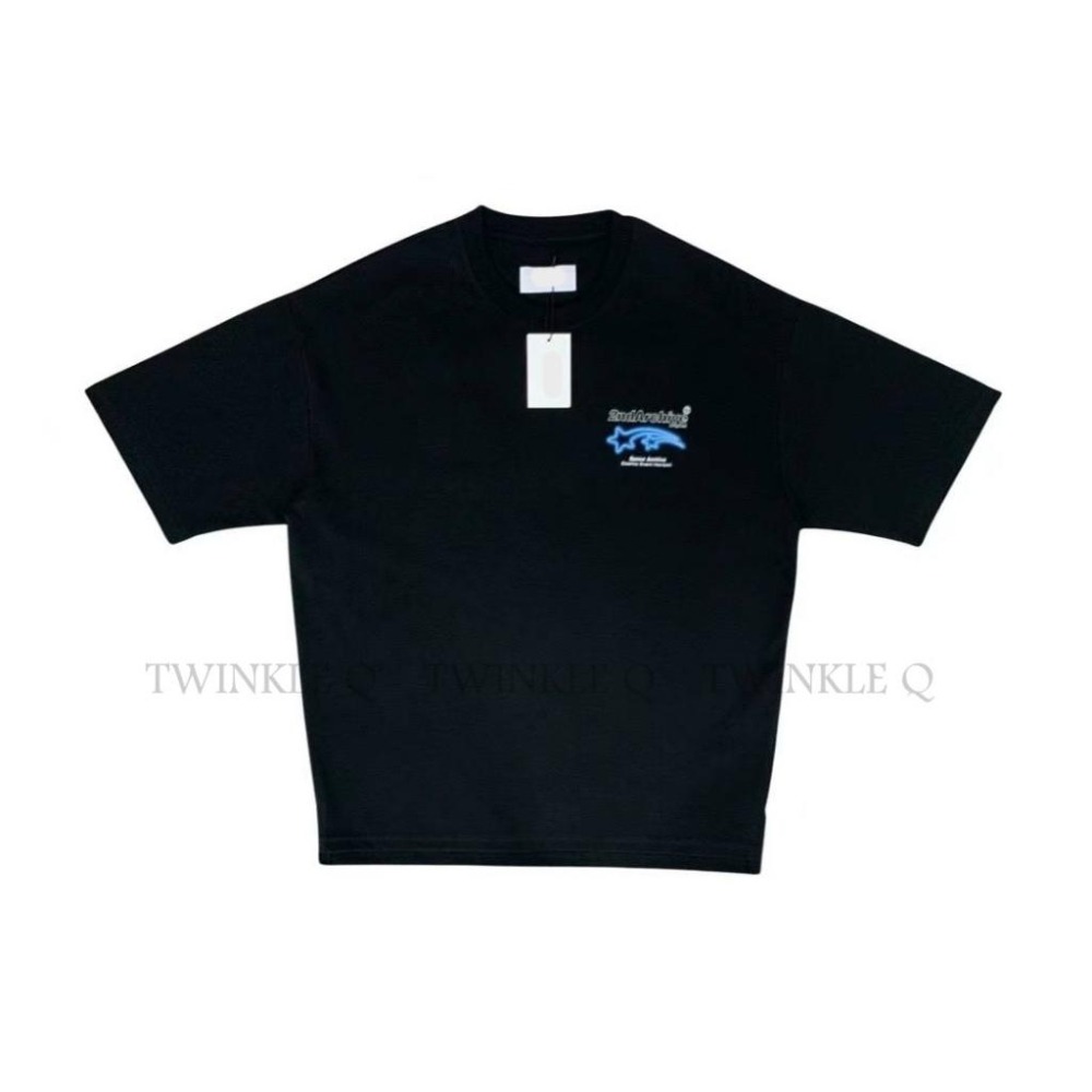 Twinkle Q韓國代購-預購✈️東大門🔥南大門正韓 短袖t恤 星星 圖案 潮t 寬鬆 休閒上衣 t恤 男女 中性-細節圖2